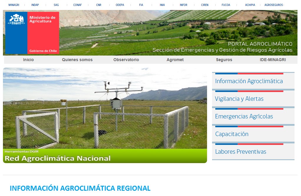 Figura 12. Acceso al Boletín Agroclimático Mensual via Minagri