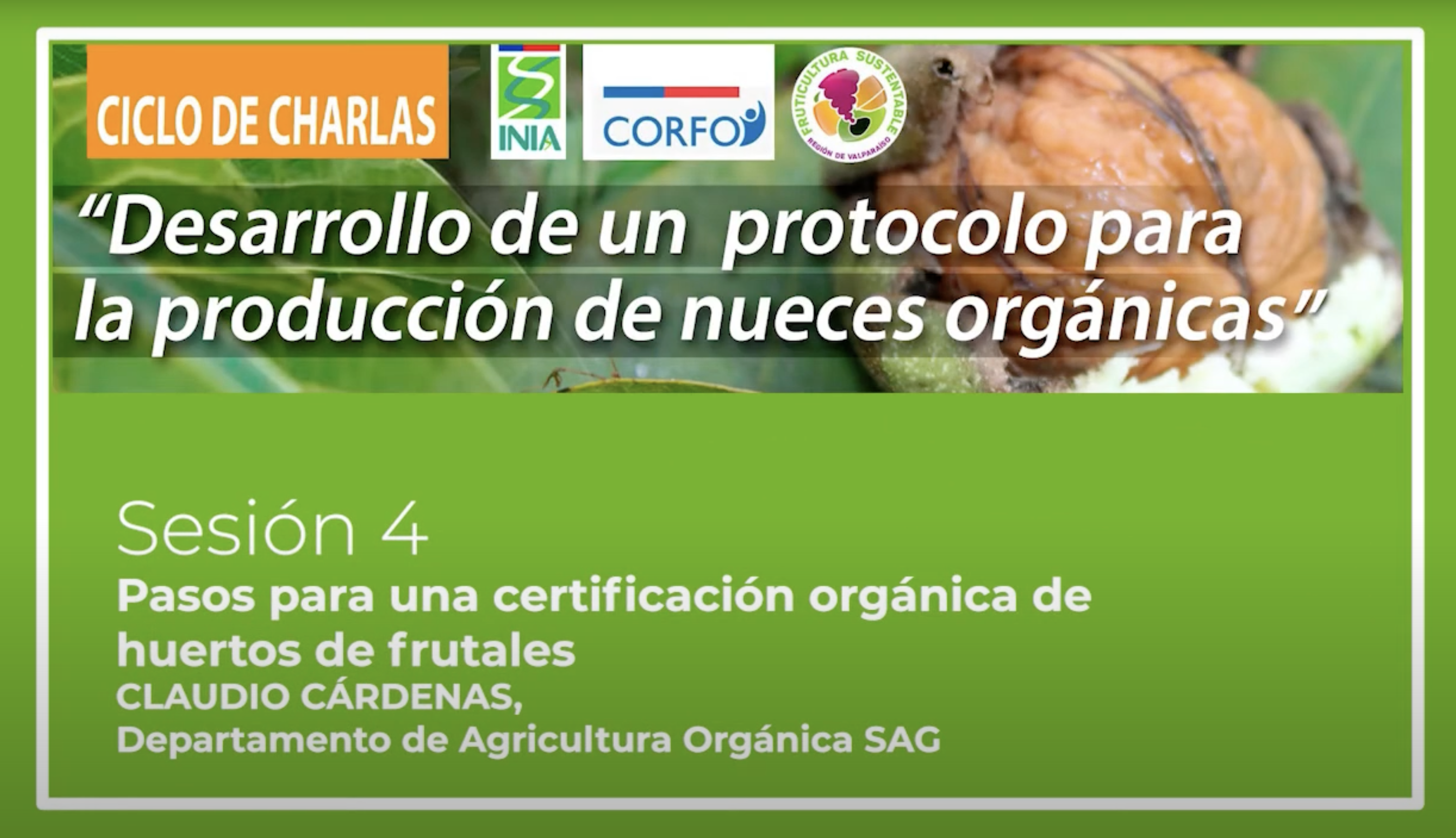 Pasos para una certificación orgánica de huertos de frutales.