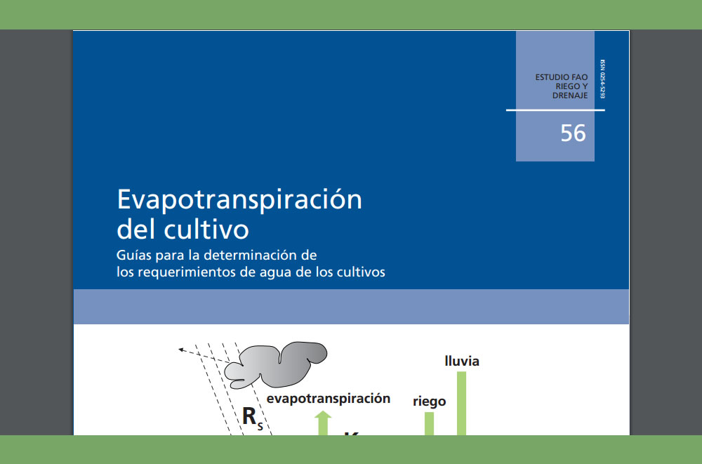 Evapotranspiración del cultivo – FAO 56