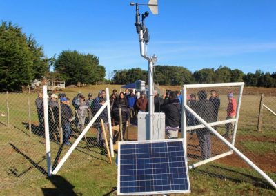 INIA inauguró en Tirúa moderna estación meteorológica que entrega información on line a productores locales