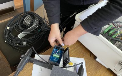 Instalación del anemómetro