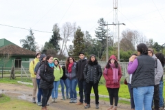 Visita Alumnos Universidad Católica del Maule a laboratorio móvil de plagas y unidad de propagación de frambueso / Junio 2019