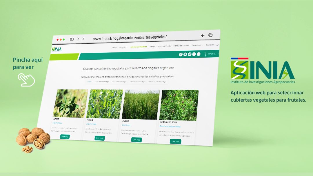Nueva plataforma permite seleccionar la mejor cubierta vegetal para el cultivo de frutales
